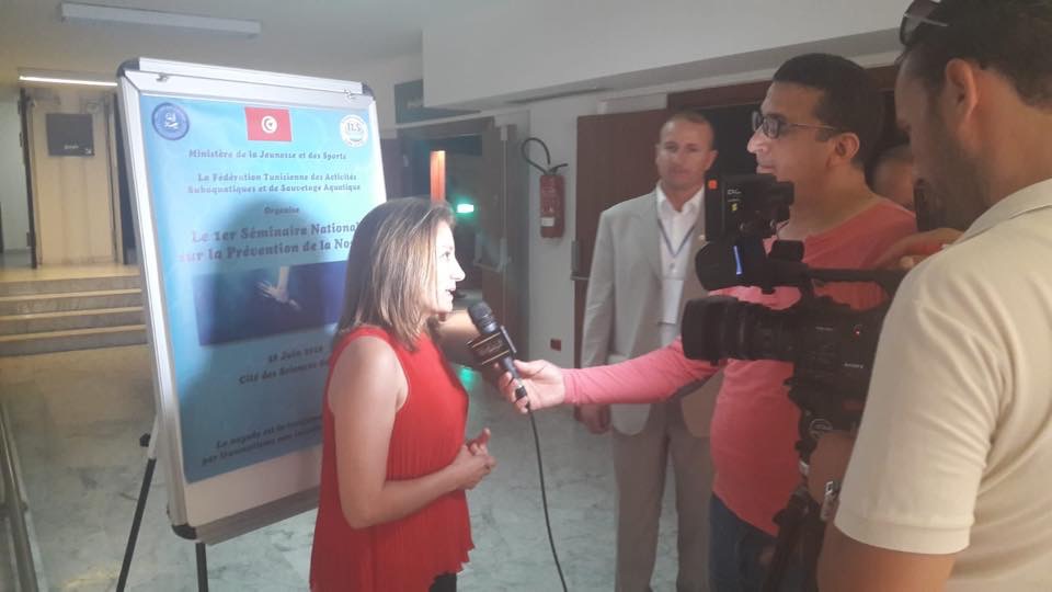 Seminario Nacional sobre la Prevención de Ahogamientos y la Promoción de la Modalidad Deportiva de Salvamento y Socorrismo que organiza la Federación Tunecina de Actividades Subacuáticas y Salvamento 28 de junio de 2018
