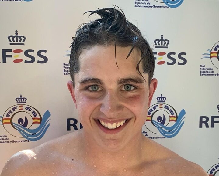 Alberto Turrado Álvarez (Club Deportivo Salvamento y Socorrismo La Bañeza) colocó el récord de España de 100 metros socorrista juvenil masculina en un tiempo de 00.56.07, frente al anterior de 00.56.14.