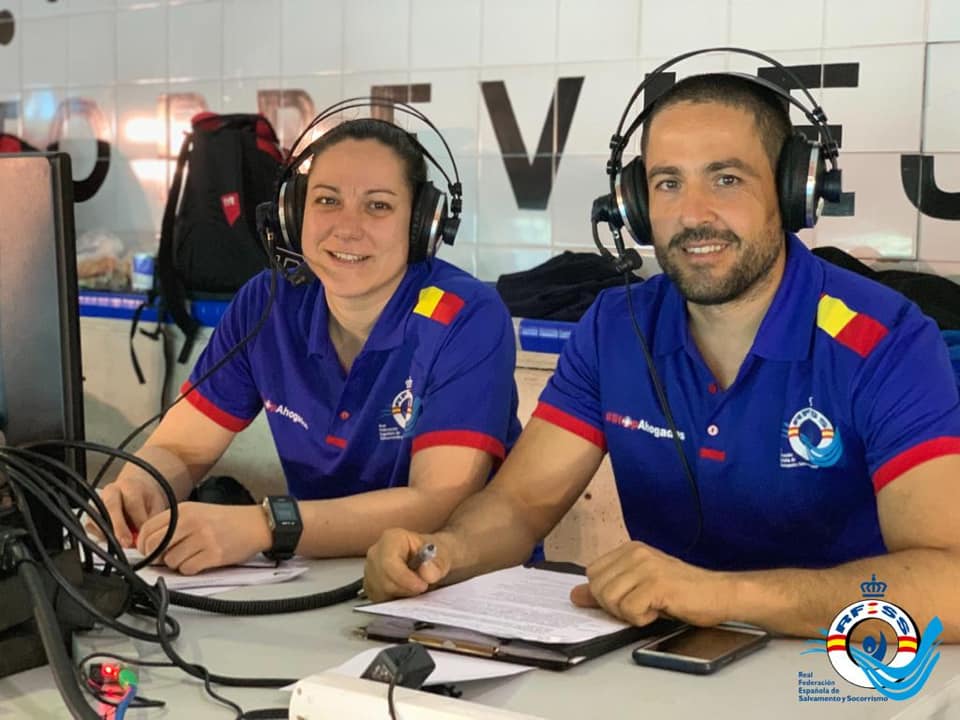 ‪Ana Guimarey y Antonio Triviño se encargaron de la retransmisión del Abierto Internacional-Campeonato de España de Primavera a través de LaLigaSports.