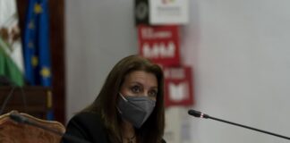 Isabel García Sanz durante la presentación del cartel del CIPREA en Diputación de Córdoba