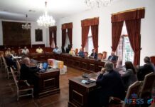 La Asamblea General de la FLASS se celebró en el Salón de Plenos de la Diputación de Córdoba, ubicada en el Palacio de la Merced. Autora: Laura Martín-RFESS