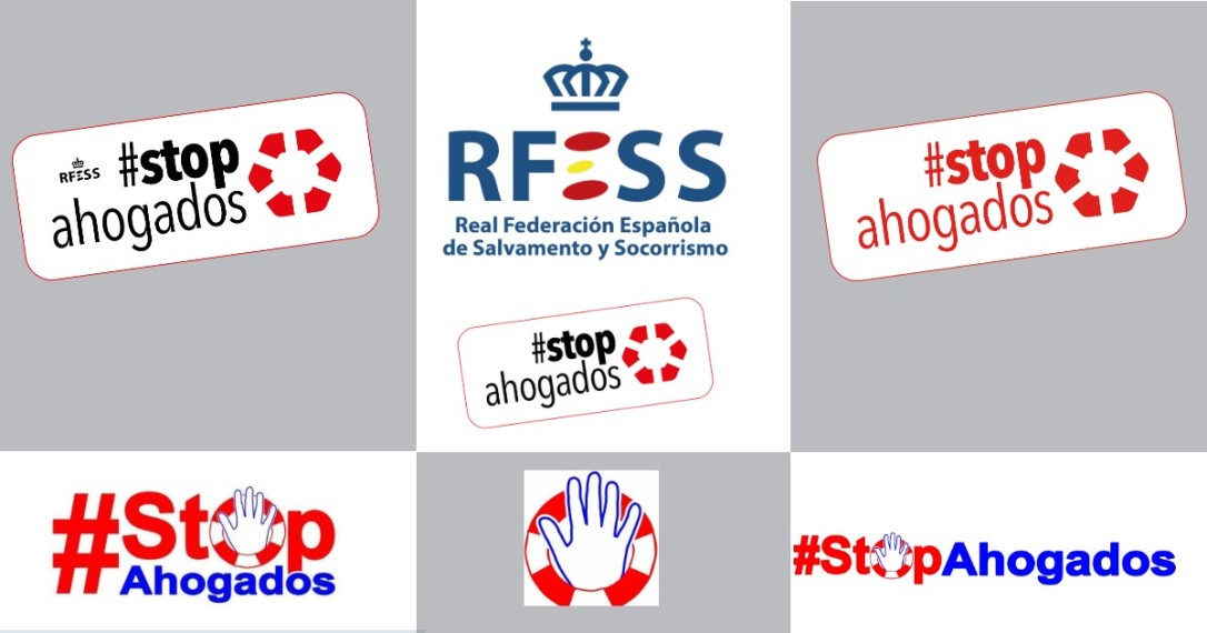 Diversas presentaciones de la nueva imagen de #StopAhogados junto a las que sustituyen.