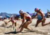 Prueba de Banderas en la playa de la categoría femenina durante el XXXVI Absoluto de Verano. AUTOR: Javier Sánchez-RFESS