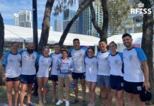 Isabel García Sanz con la delegación de la FASA en el Campeonato del Mundo de Australia./RFESS