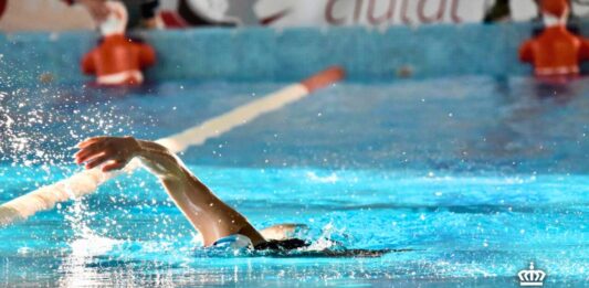 Momento durante una prueba en la Piscina del Pabellón Esperanza Lag de Elche (Alicante) durante la II Spanish Cup. AUTOR: Javier Sánchez-RFESS