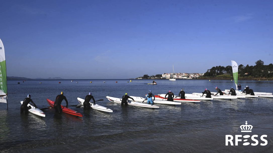 Un Campeonato de España de salvamento y socorrismo celebrado en la Playa de Silgar de Sanxenxo (Pontevedra). AUTOR: Javier Sánchez-RFESS