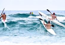 Sedes de los Campeonatos de España de Playa del 2026 Deportistas maculinos compiten con intensidad en una de las pruebas de la II Copa de España Internacional de Verano de Playa, celebrada en 2024 en la playa de Ris, en Noja. Autor: Javier Sánchez -RFESS