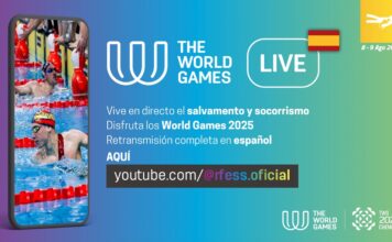 La RFESS retransmitirá en castellano los días 8 y 9 de agosto la participación de sus socorristas en los World Games de Chengdú.