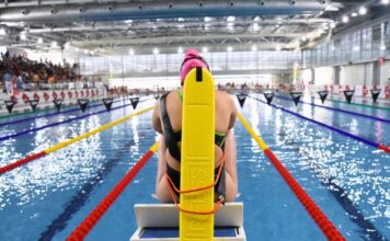 Una imagen de la Piscina Olímpica Municipal de Castellón de la Plana, sede de la XI Spanish Open-XXXVII Campeonato de España Juvenil, Júnior y Absoluto de Salvamento y Socorrismo. Autor: Javier Sánchez-RFESS