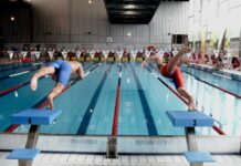 Guadalajara acoge el arranque de la temporada con más de 400 socorristas Salida de una prueba de salvamento y socorrismo durante la quinta edición de la Spanish Short Course Championship celebrada en Valdemoro (Madrid). Autor: Javier Sánchez-RFESS